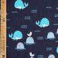 Preview: Baumwolljersey Wale und Möwe dunkelblau – FVJ